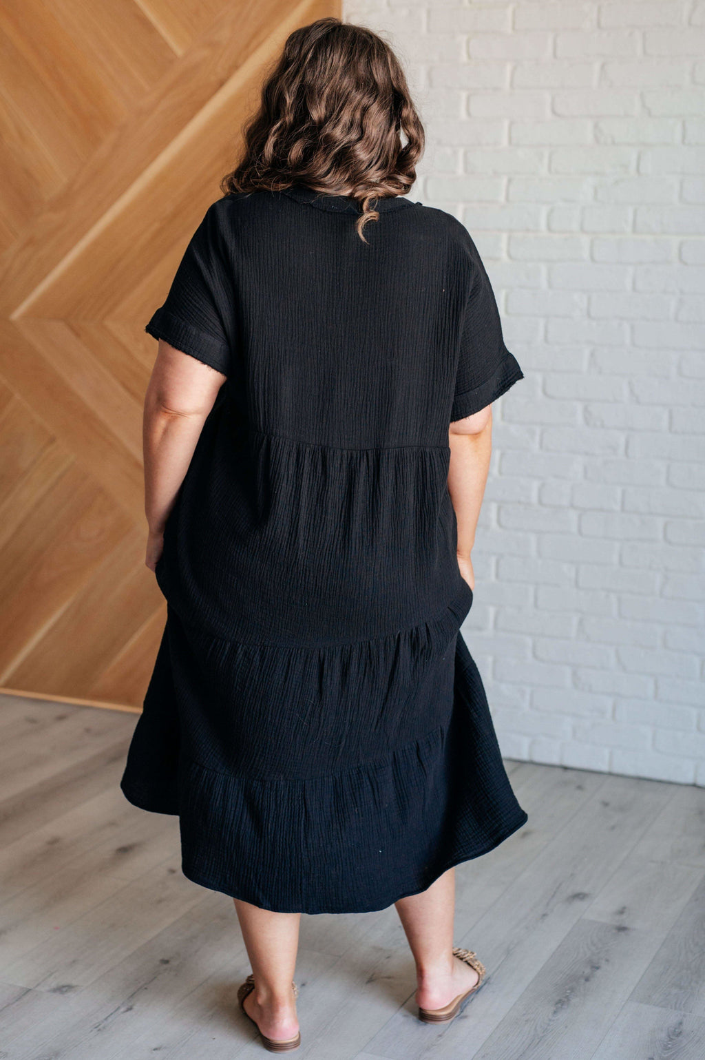 Always Learning Dolman Sleeve Dress in Black in - Dresses photo