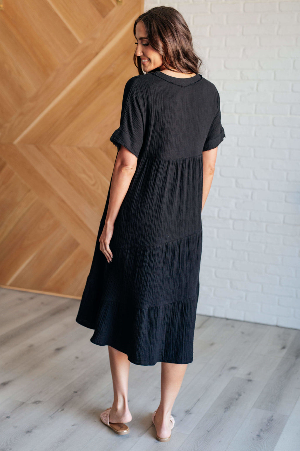 Always Learning Dolman Sleeve Dress in Black in - Dresses photo