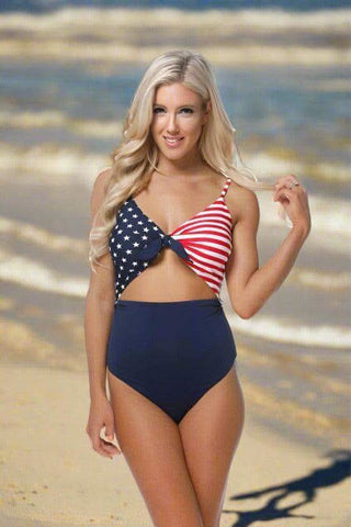 Americana One-Piece Swimsuit - SwagglyLife Home & Fashion Americana One-Piece Swimsuit - SwagglyLife Home & Fashion