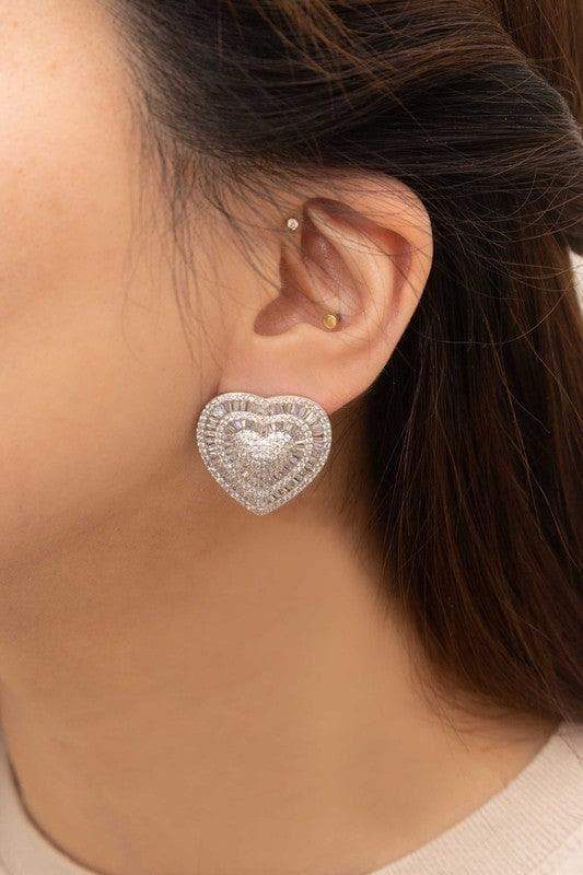 Amiya Heart Post Earrings in - Earrings photo
