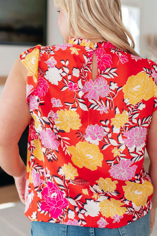 Among The Flowers Floral Top - SwagglyLife Home & Fashion Among The Flowers Floral Top - SwagglyLife Home & Fashion