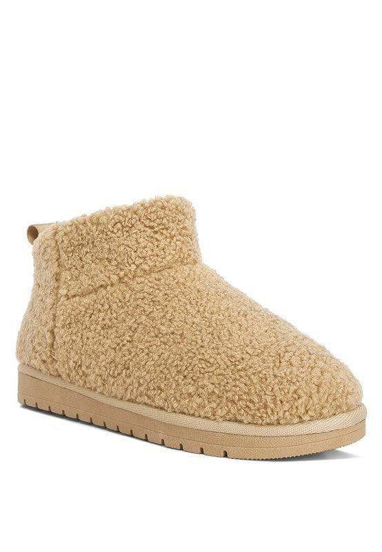 Anatole Fleece Exterior Fluffy Boots - SwagglyLife Home & Fashion