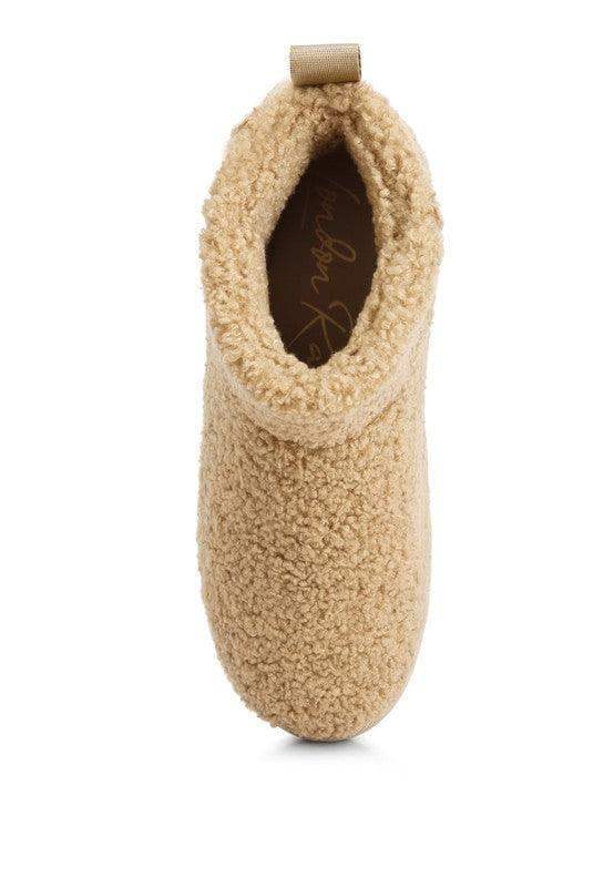 Anatole Fleece Exterior Fluffy Boots - SwagglyLife Home & Fashion