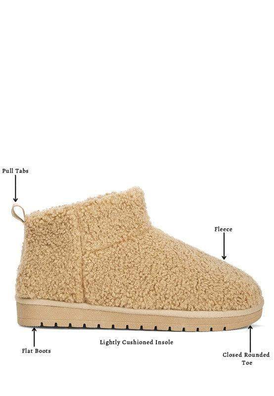 Anatole Fleece Exterior Fluffy Boots - SwagglyLife Home & Fashion