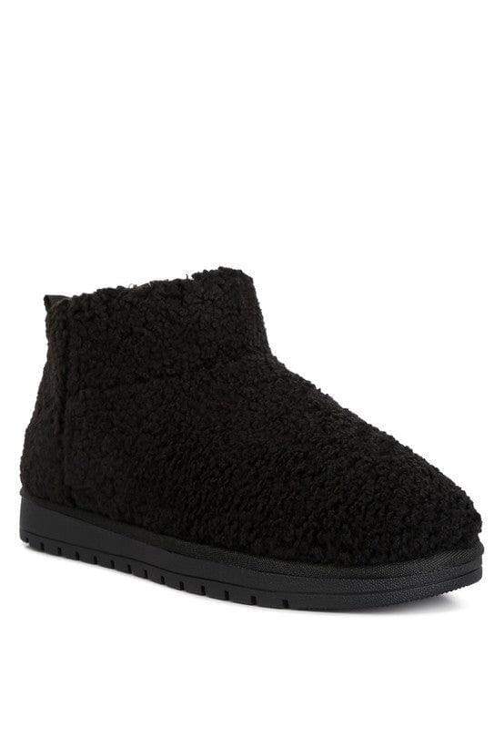 Anatole Fleece Exterior Fluffy Boots - SwagglyLife Home & Fashion