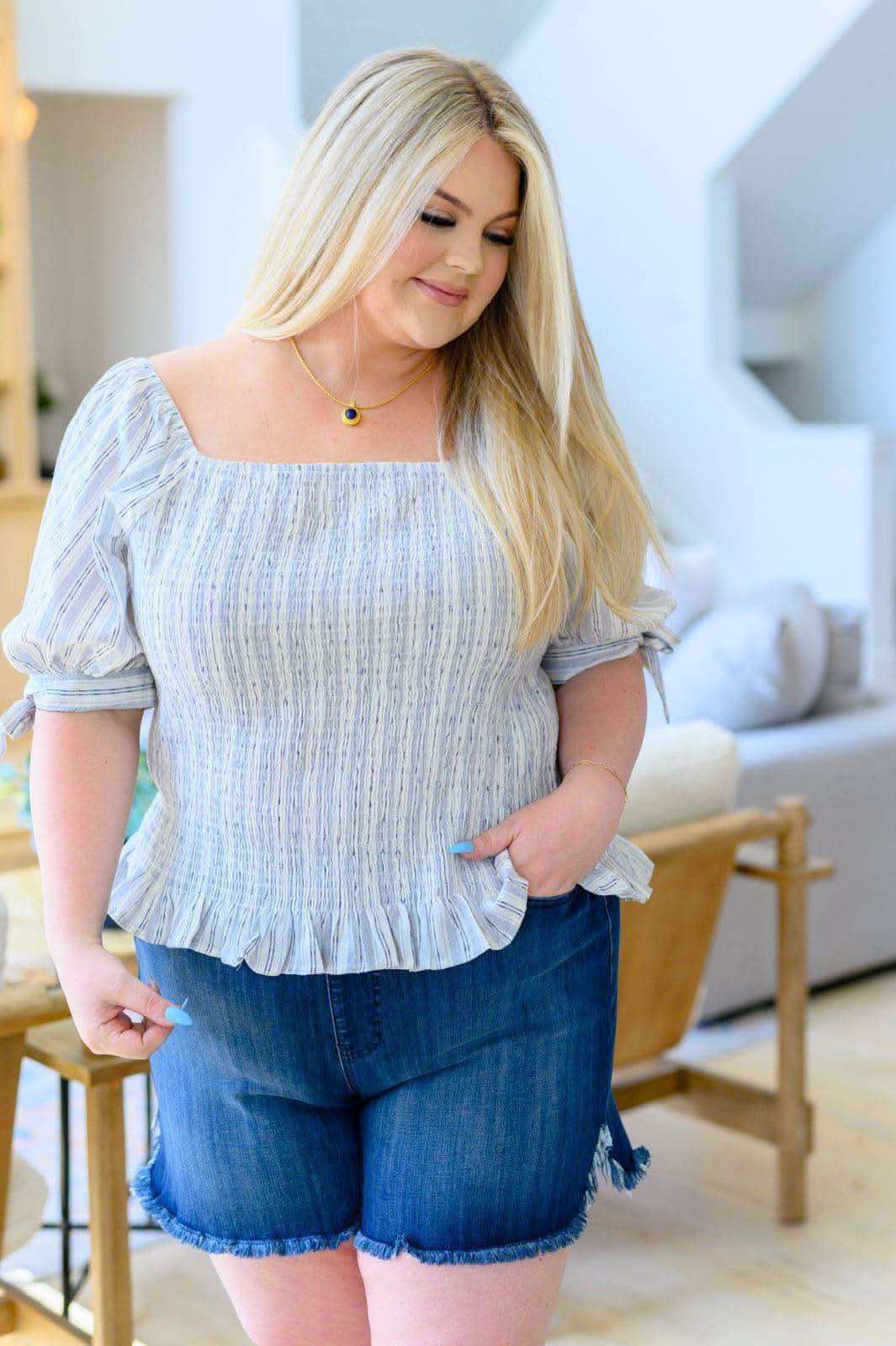 Anticipating More Smocked Blouse - SwagglyLife Home & Fashion Anticipating More Smocked Blouse - SwagglyLife Home & Fashion