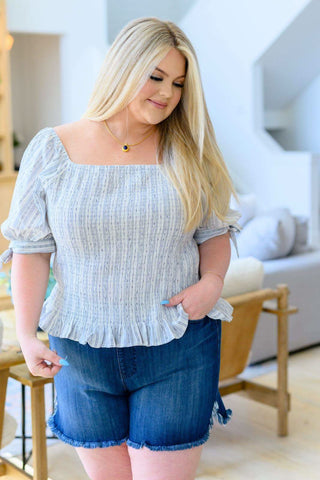 Anticipating More Smocked Blouse - SwagglyLife Home & Fashion Anticipating More Smocked Blouse - SwagglyLife Home & Fashion