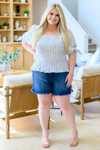 Anticipating More Smocked Blouse - SwagglyLife Home & Fashion Anticipating More Smocked Blouse - SwagglyLife Home & Fashion