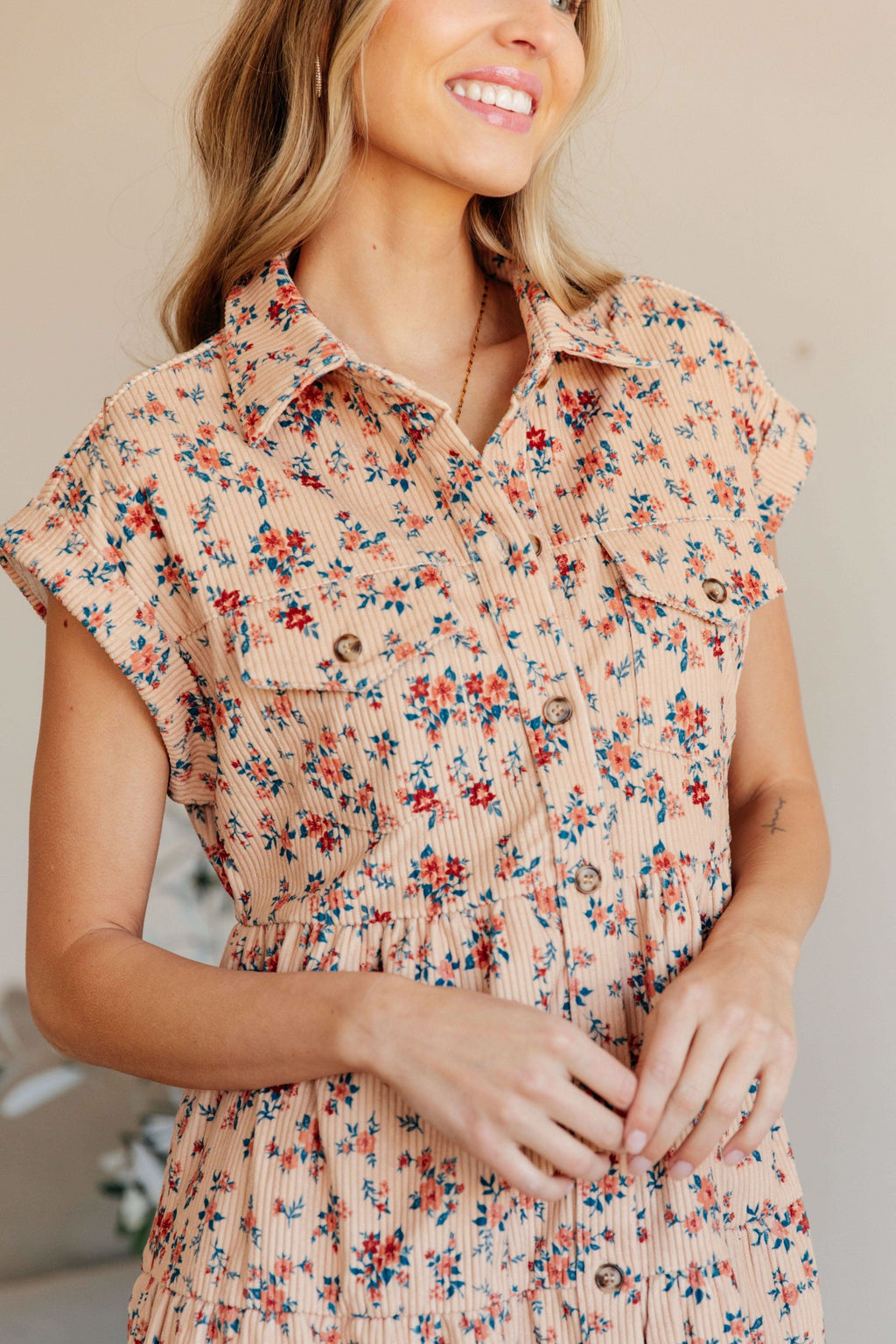 Anywhere You Go I'll Be Collared Dress - SwagglyLife Home & Fashion