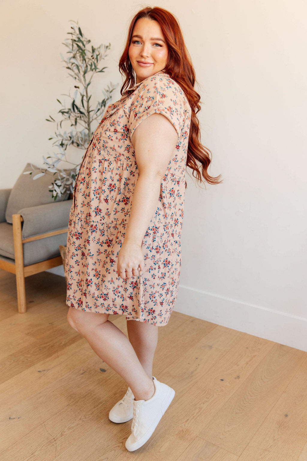 Anywhere You Go I'll Be Collared Dress - SwagglyLife Home & Fashion