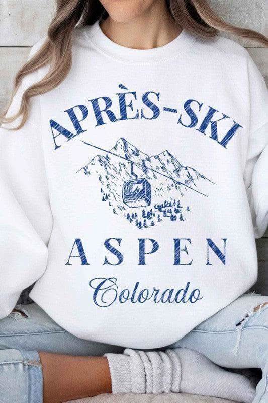 APRES SKI Aspen Colorado Graphic Sweatshirt - SwagglyLife Home & Fashion APRES SKI Aspen Colorado Graphic Sweatshirt - SwagglyLife Home & Fashion