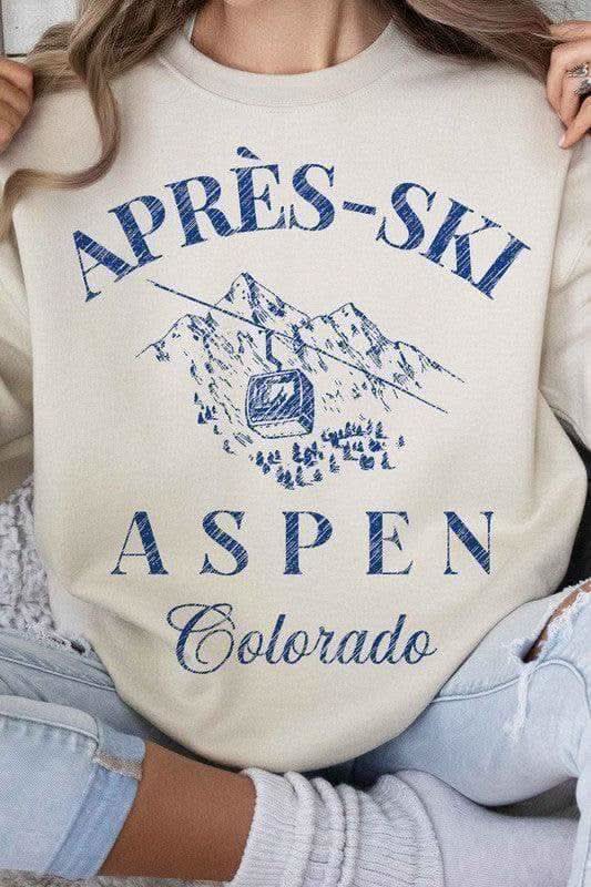 APRES SKI Aspen Colorado Graphic Sweatshirt - SwagglyLife Home & Fashion APRES SKI Aspen Colorado Graphic Sweatshirt - SwagglyLife Home & Fashion