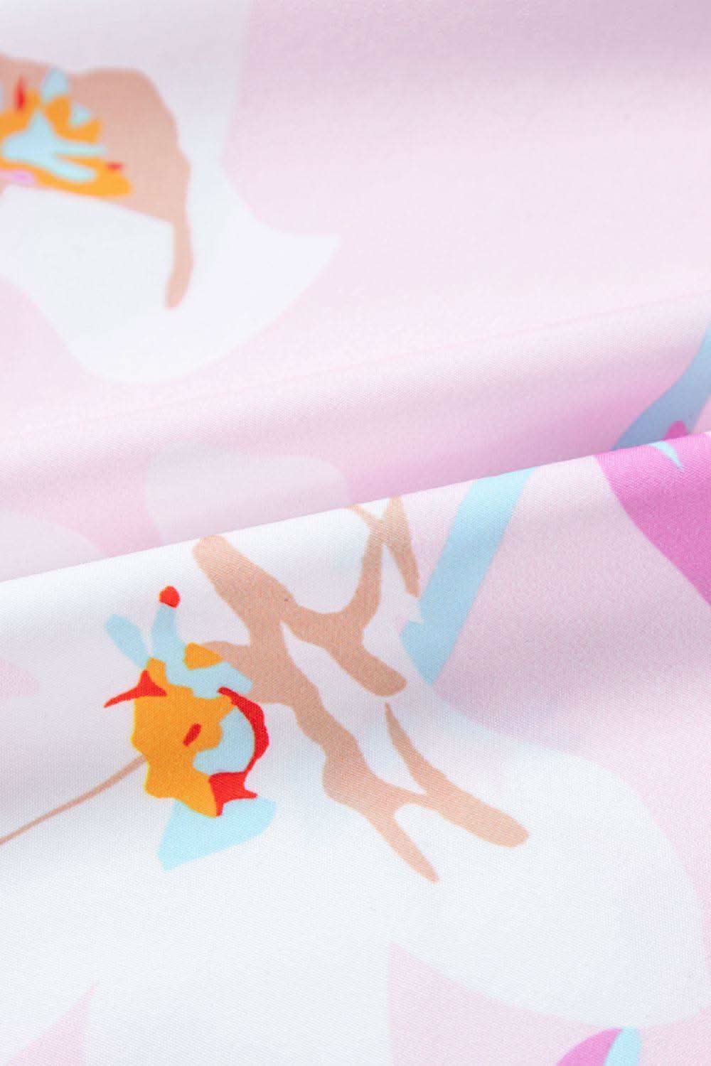 Floral Print Knotted Shoulder Smocked Maxi Dress in - Dresses photo