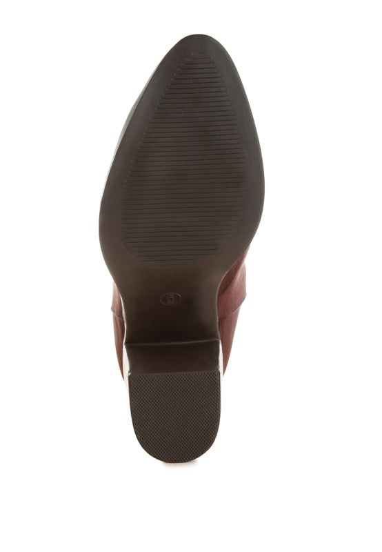 Eigur High Block Heel Boots in - photo