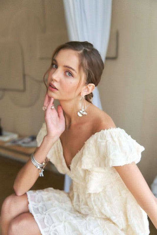 ADORA Tie Back V-Neck Ruffle Sleeve Dress - SwagglyLife Home & Fashion ADORA Tie Back V-Neck Ruffle Sleeve Dress - SwagglyLife Home & Fashion