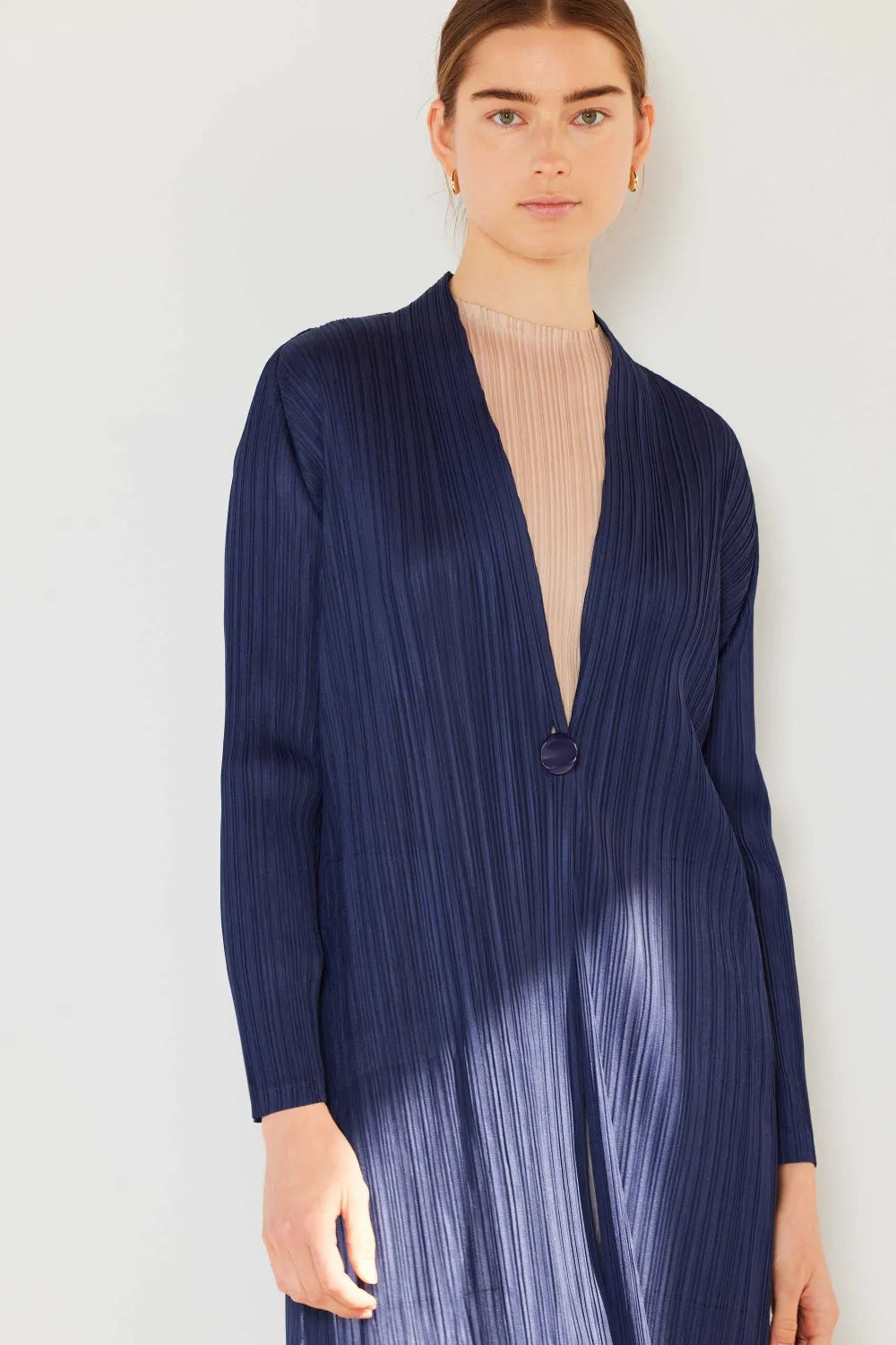 Marina West Swim Pleated Long Sleeve Cardigan in - photo