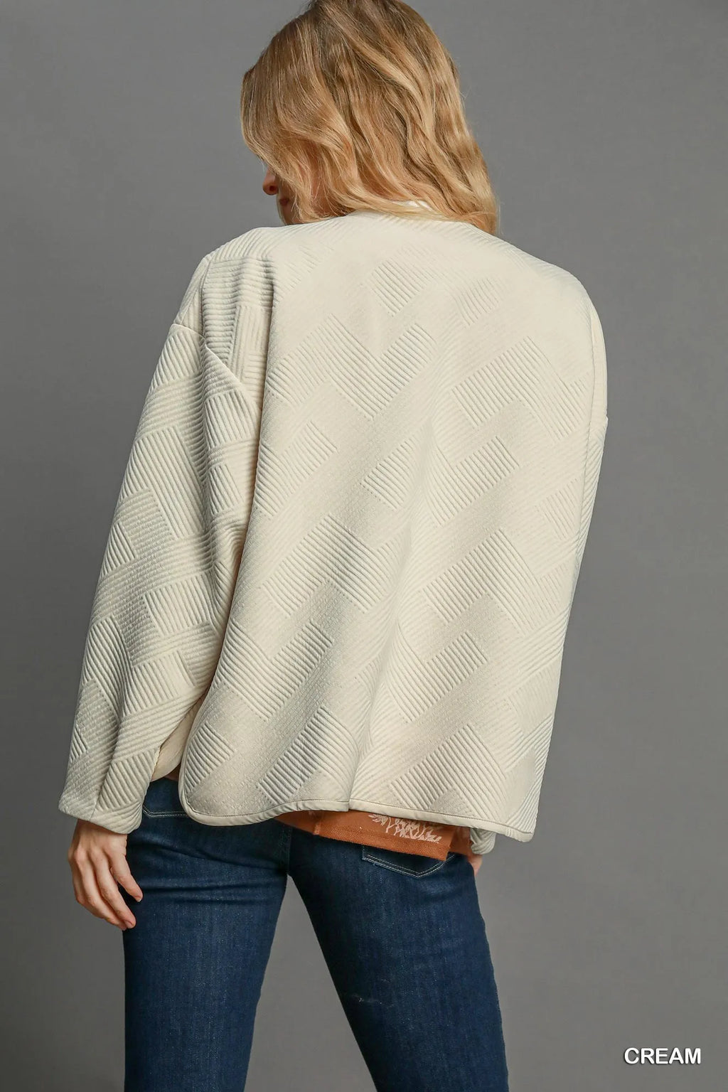 Umgee Textured Jacquard Jacket in - photo