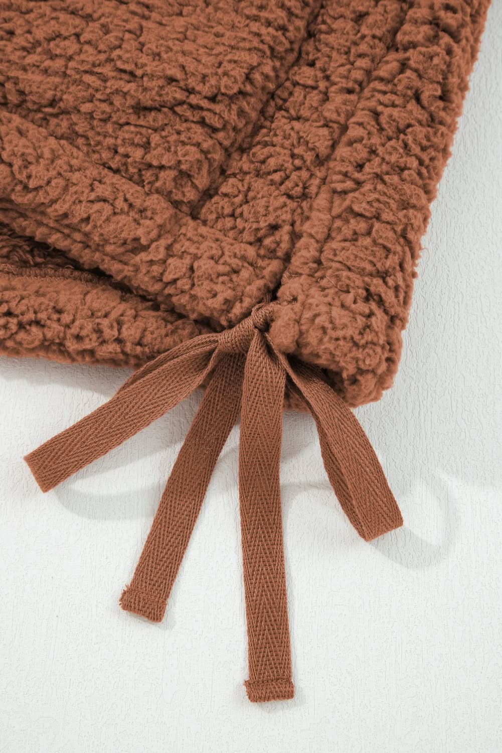 Evelyn Knot Side Plush Vest in - Vests photo