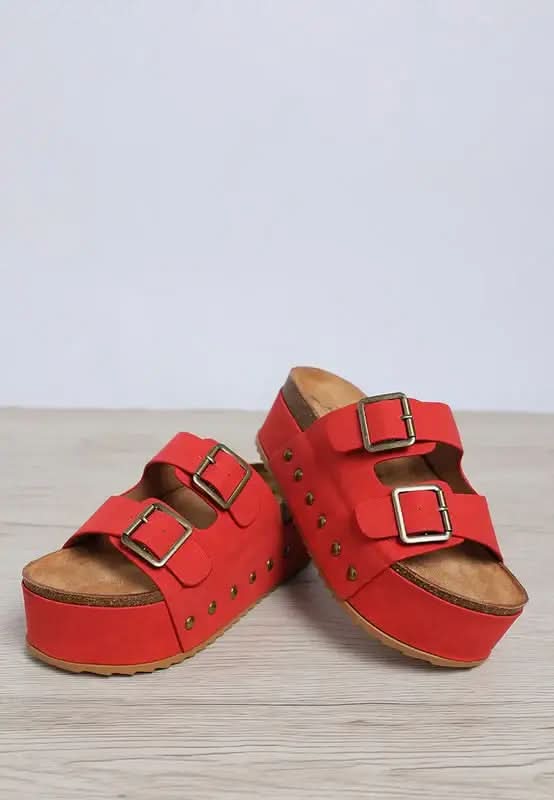 Impala Studded Faux Leather Slip Ons in - photo