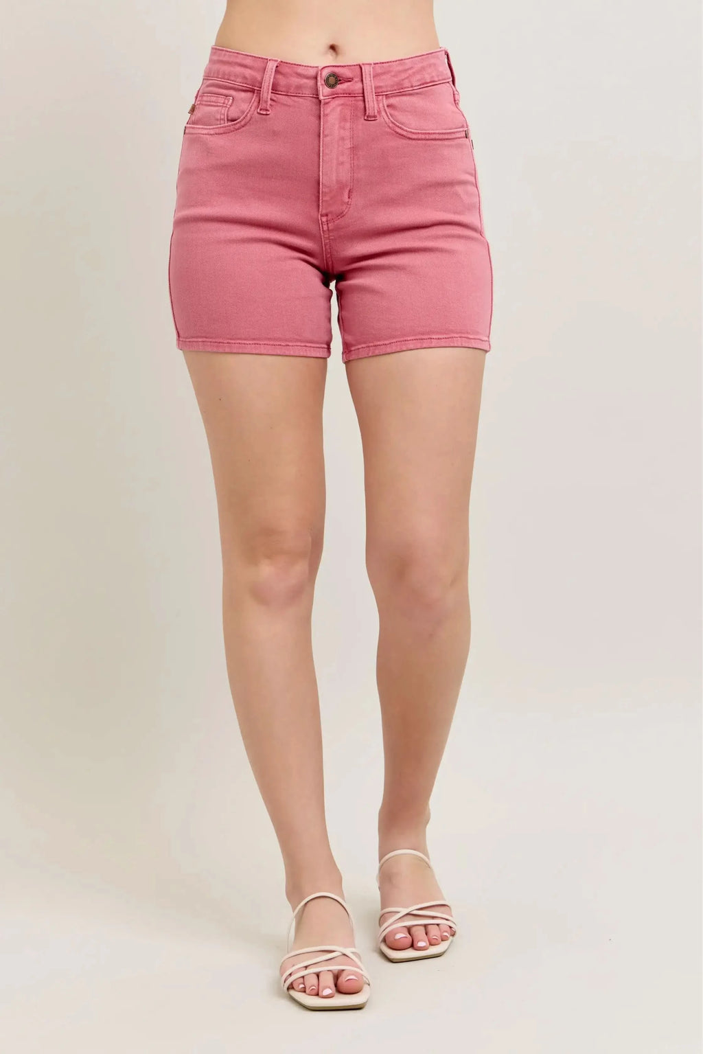 Judy Blue Pink Back Pkt Embroidery Shorts in - photo