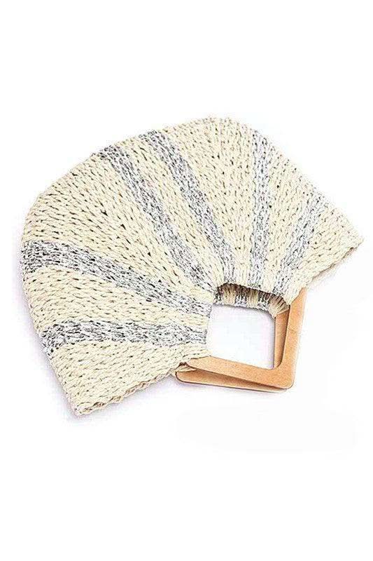 Beach Days Wooden Handle Metallic Straw Basket Tote - SwagglyLife Home & Fashion Beach Days Wooden Handle Metallic Straw Basket Tote - SwagglyLife Home & Fashion