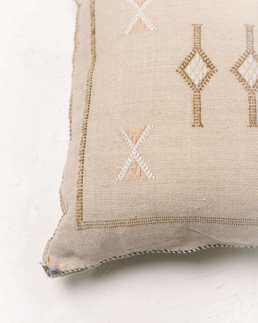 Cactus Silk Pillow - Beige - SwagglyLife Home & Fashion Cactus Silk Pillow - Beige - SwagglyLife Home & Fashion