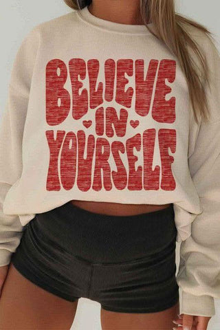 BELIEVE IN YOURSELF Oversized Sweatshirt - SwagglyLife Home & Fashion BELIEVE IN YOURSELF Oversized Sweatshirt - SwagglyLife Home & Fashion