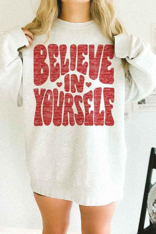 BELIEVE IN YOURSELF Oversized Sweatshirt - SwagglyLife Home & Fashion BELIEVE IN YOURSELF Oversized Sweatshirt - SwagglyLife Home & Fashion