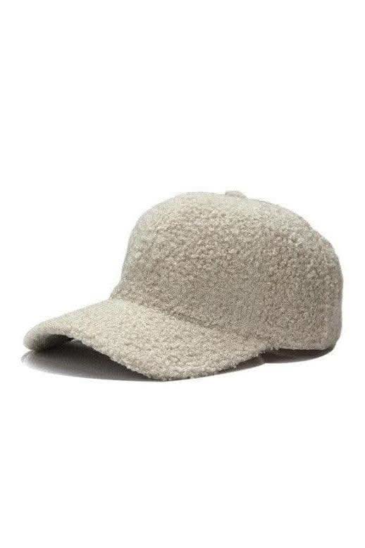 Boucle Sherpa Teddy Bear Knit Ball Cap in - Hats photo
