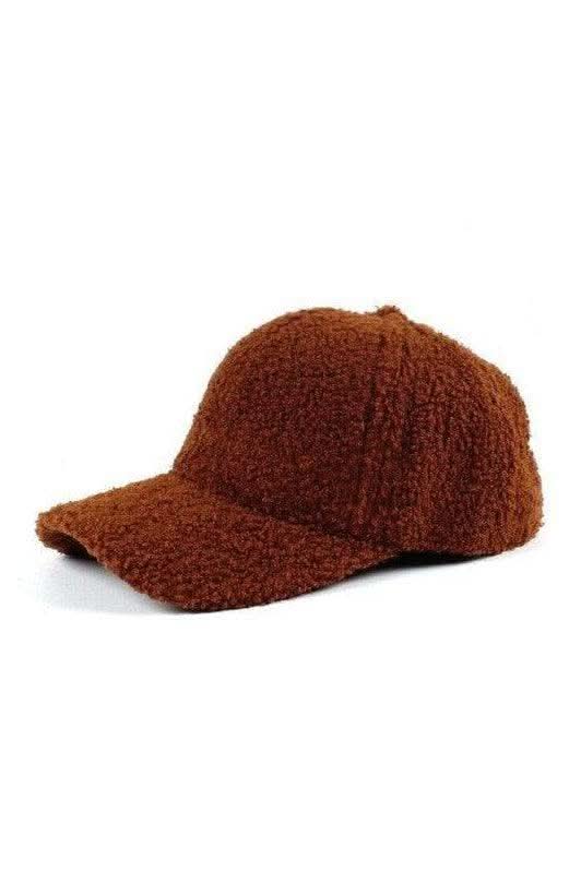 Boucle Sherpa Teddy Bear Knit Ball Cap in - Hats photo