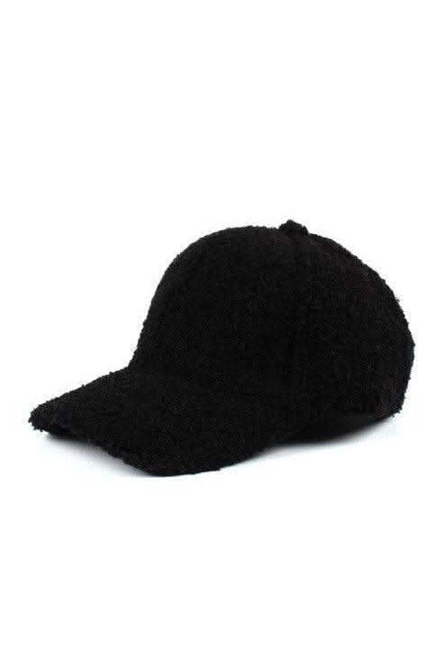 Boucle Sherpa Teddy Bear Knit Ball Cap in - Hats photo