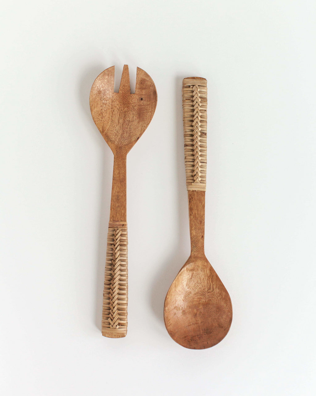 Braided Mango Wood Salad Servers in - Serveware photo