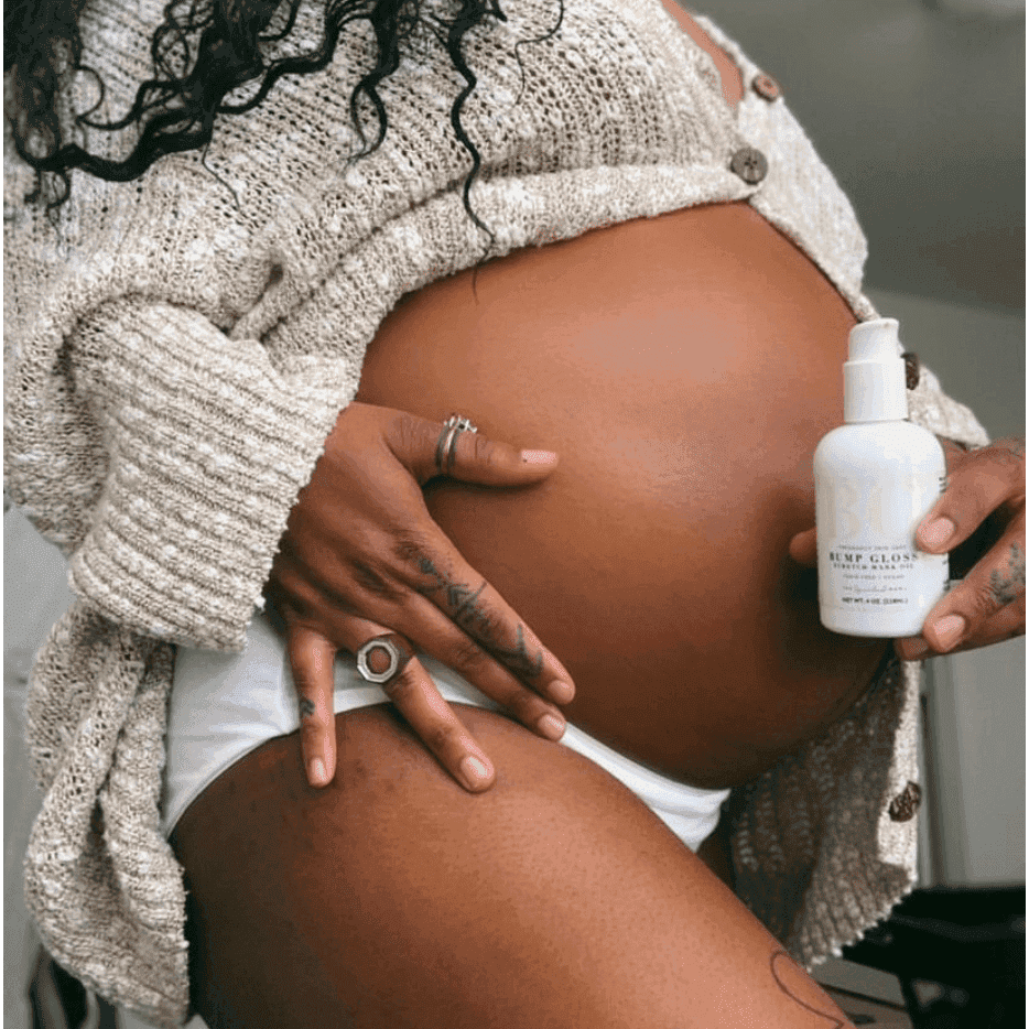 Bump Gloss Stretch Mark Oil in - Stretch Mark Oil > pregnancy stretch mark oil > pregnancy body oil > pregnancy safe skin care > pregnancy belly cream > organic pregnancy products photo