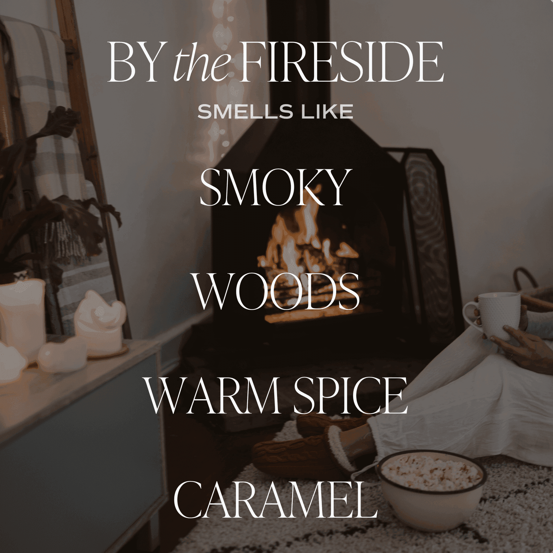 By The Fireside Soy Candle - Tan Matte Jar - 15 oz - SwagglyLife Home & Fashion By The Fireside Soy Candle - Tan Matte Jar - 15 oz - SwagglyLife Home & Fashion