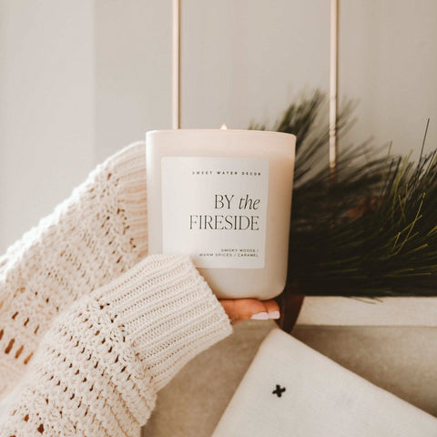 By The Fireside Soy Candle - Tan Matte Jar - 15 oz - SwagglyLife Home & Fashion By The Fireside Soy Candle - Tan Matte Jar - 15 oz - SwagglyLife Home & Fashion