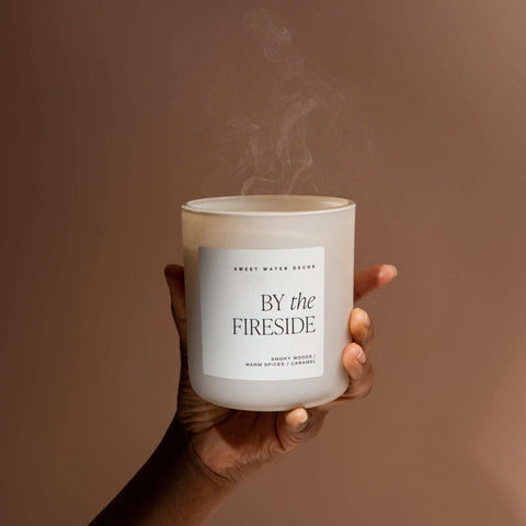 By The Fireside Soy Candle - Tan Matte Jar - 15 oz - SwagglyLife Home & Fashion By The Fireside Soy Candle - Tan Matte Jar - 15 oz - SwagglyLife Home & Fashion