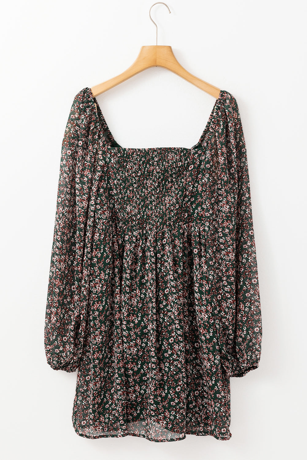 Armani Shirred Back Mini Dress in - Floral Dresses photo