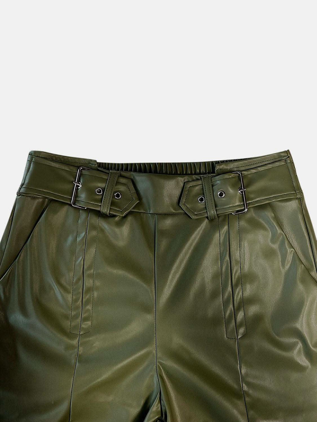 Half Elastic Waist Wide Leg Pants - SwagglyLife Home & Fashion