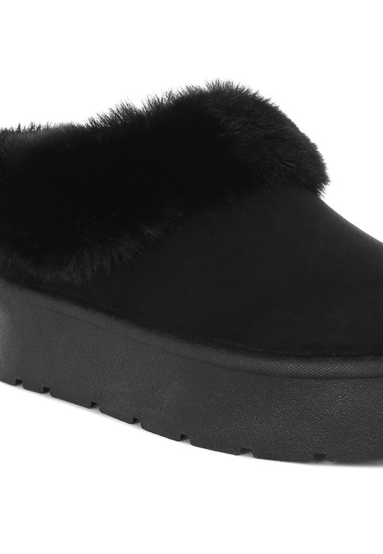 Aniso Faux Fur Slip On Snow Boots in - photo