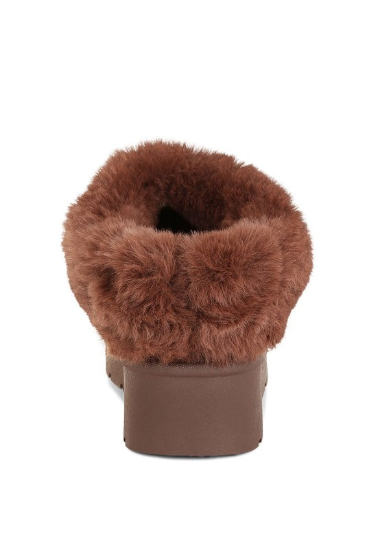 Aniso Faux Fur Slip On Snow Boots in - photo