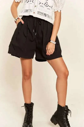 ADORA Drawstring Shorts with Pockets - SwagglyLife Home & Fashion ADORA Drawstring Shorts with Pockets - SwagglyLife Home & Fashion