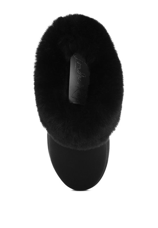 Aniso Faux Fur Slip On Snow Boots in - photo