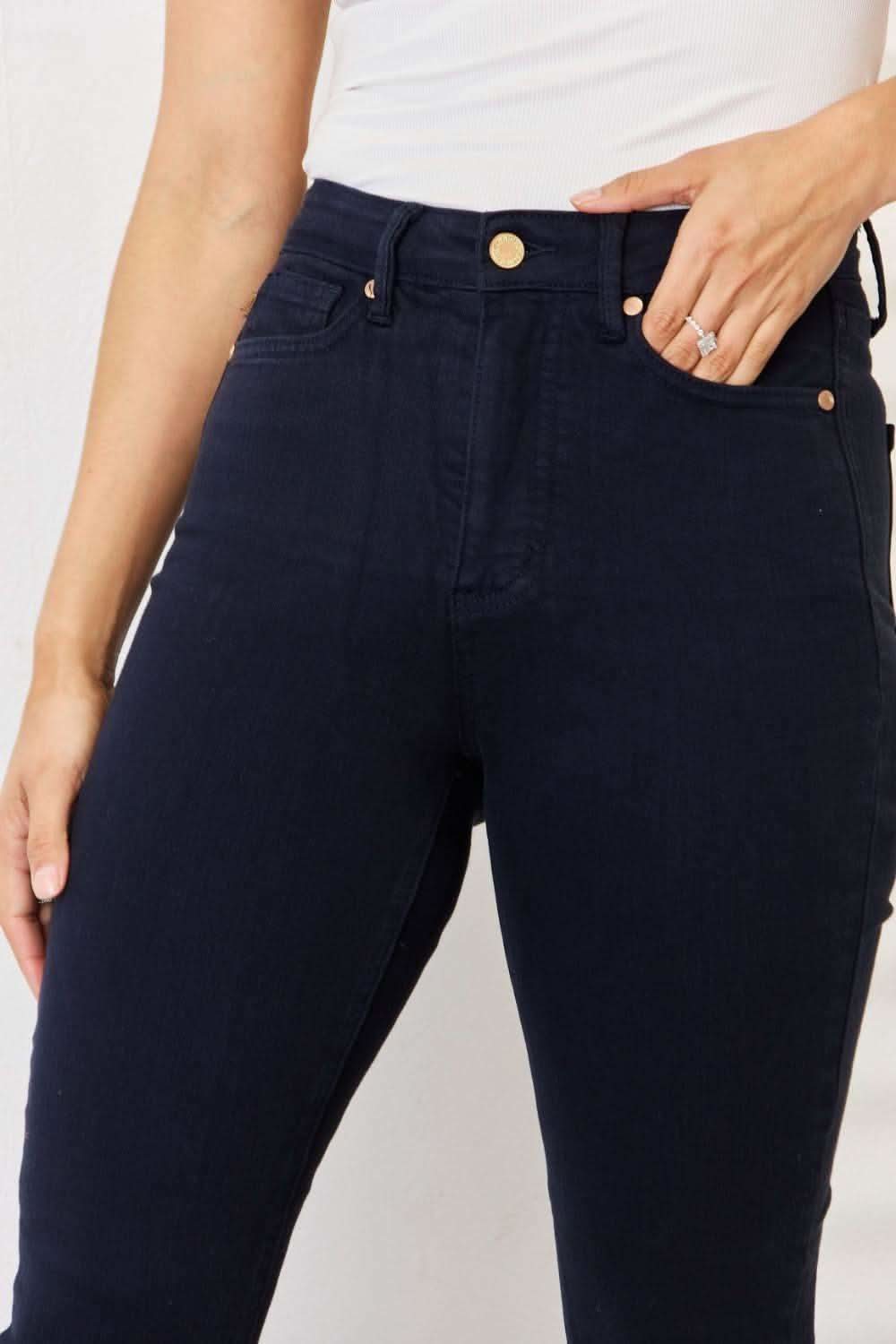Judy Blue Full Size Garment Dyed Tummy Control Skinny Jeans in - Jeans photo