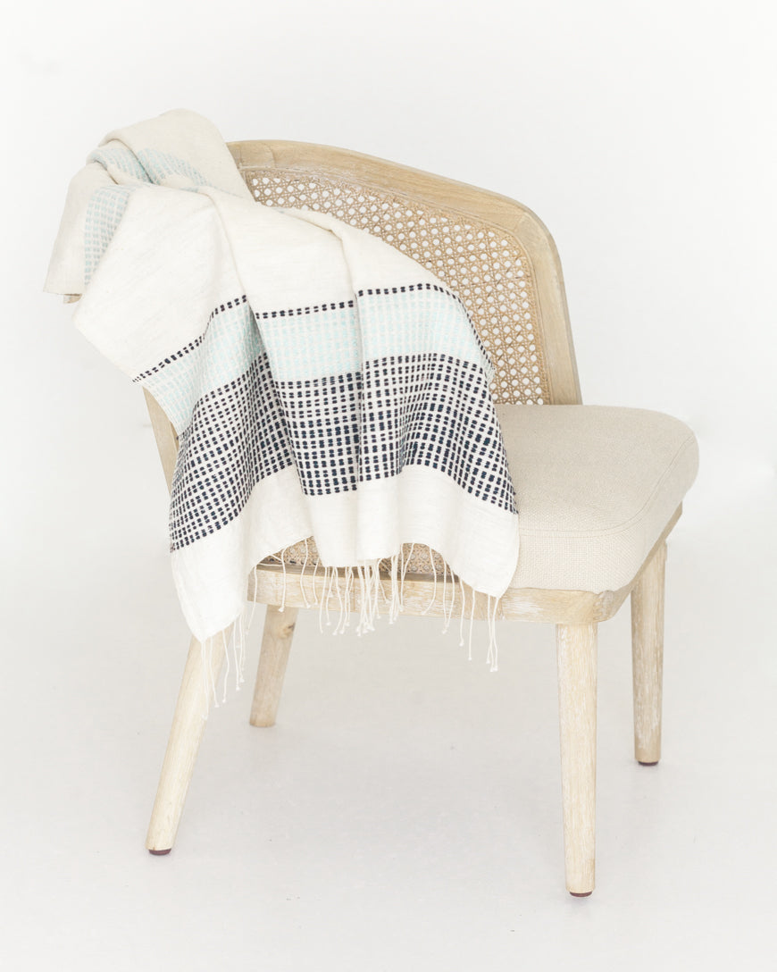 Camden Handwoven Cotton Throw Blanket in - Blankets photo