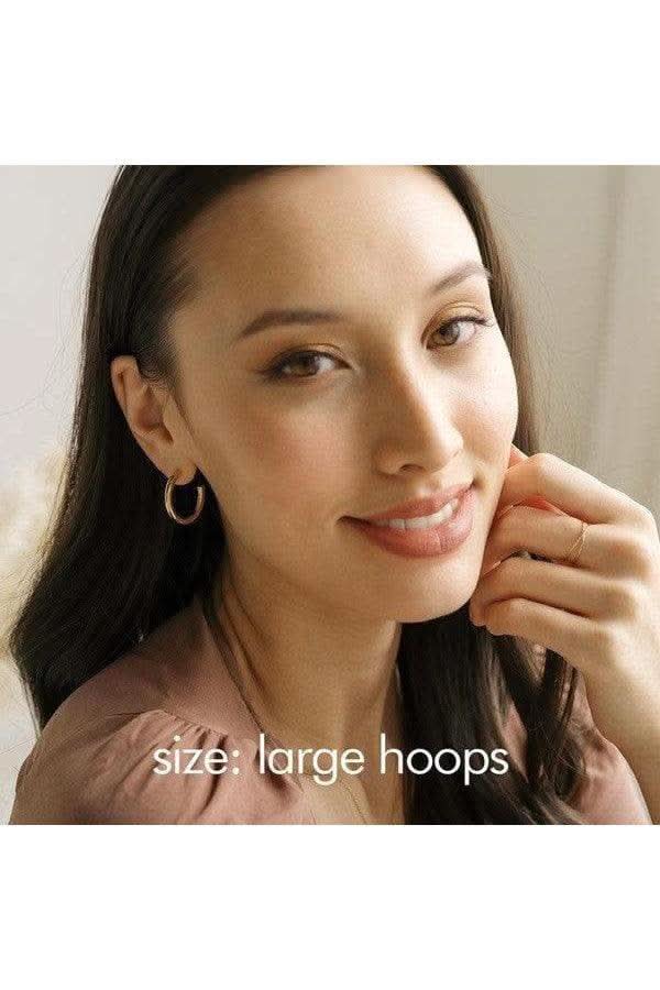Carolina Thick Hoops - Large in - Earrings photo