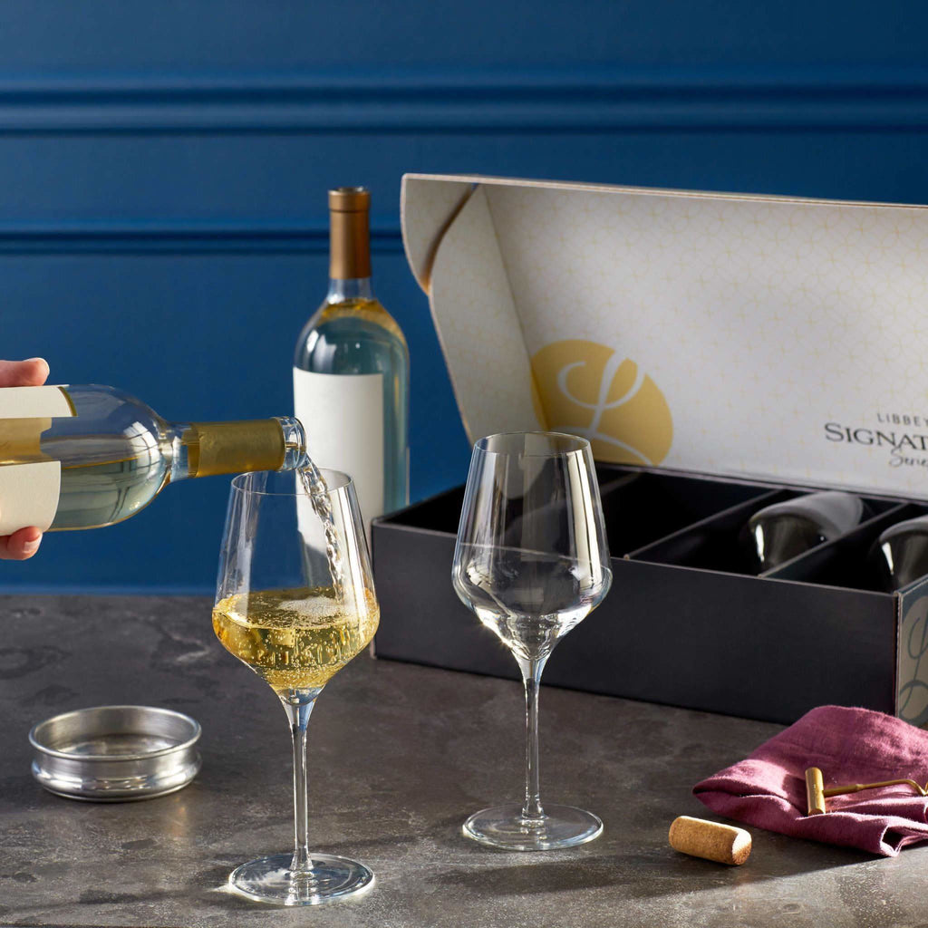 Libbey Signature Greenwich All-Purpose Wine Gift Set of 4, 16-ounce - SwagglyLife Home & Fashion