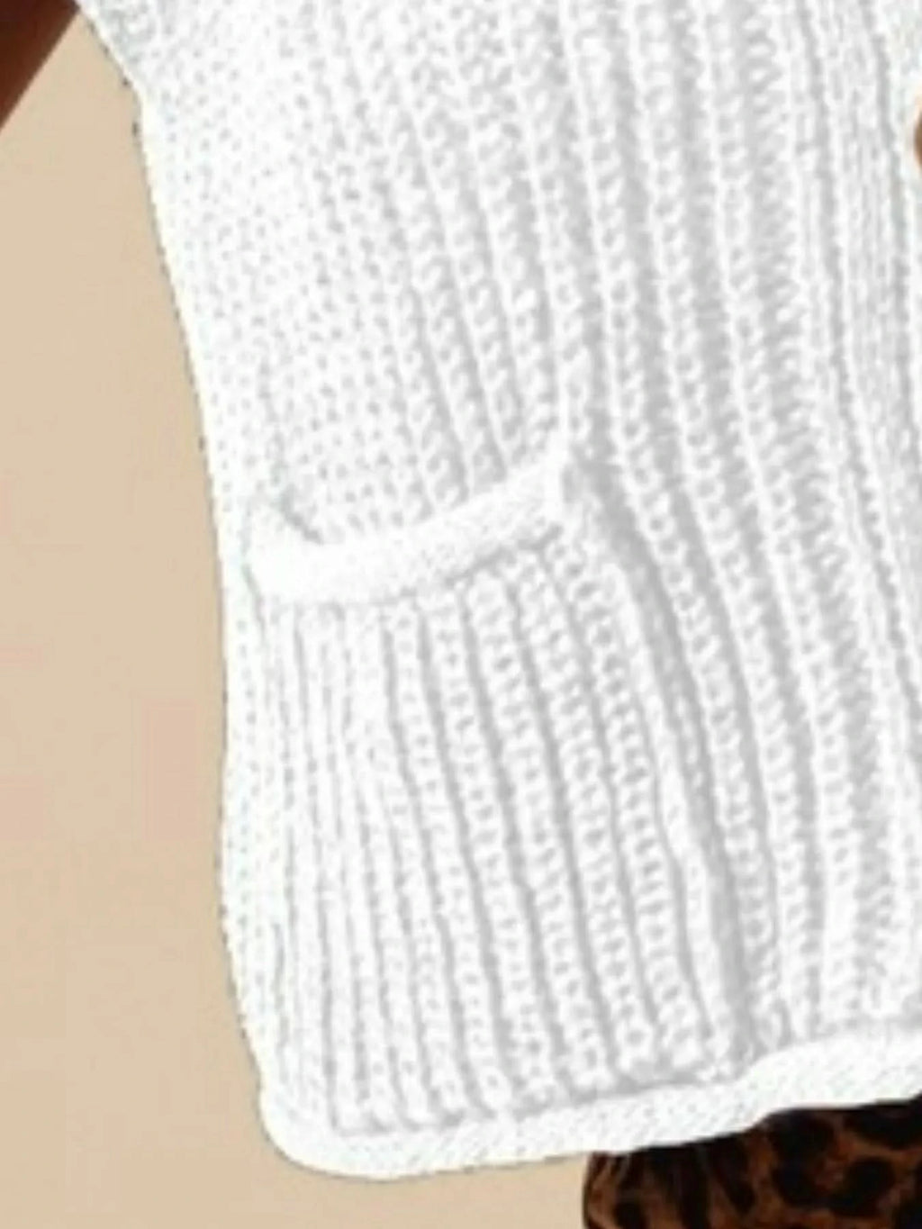 SO ME Big Metal Button Front Sweater Vest in - photo