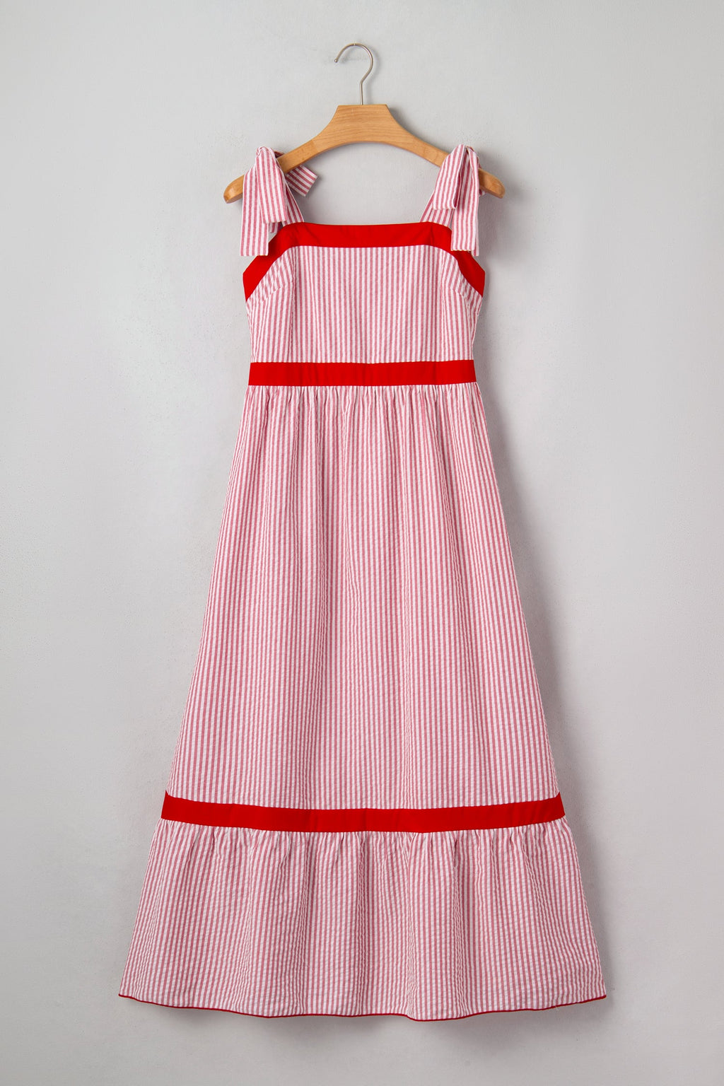 Rose Ruffle Hem Maxi Dress -