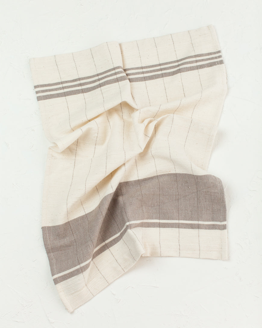 Chelsea Cotton Tea Towel in Stone - Kitchen Towels photo