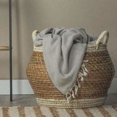 Chevron Oversized Turkish Cotton Throw Blanket – Extra Large, Lightweight, and Stylish - SwagglyLife Home & Fashion